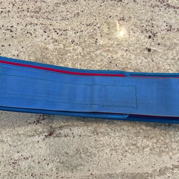 E26 Blue Weightlifting Belt - Picture 3 of 7
